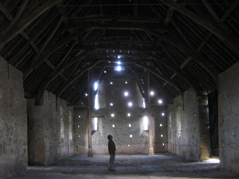 William Fagus in timber barn